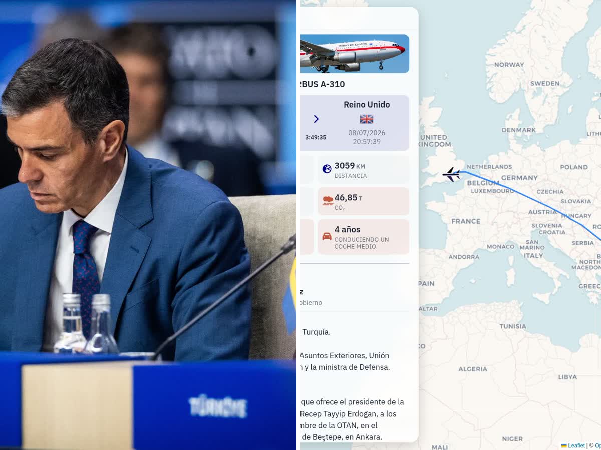 18.000 euros en avión oficial: Sánchez vuela de la cumbre de la OTAN a la graduación de su hija