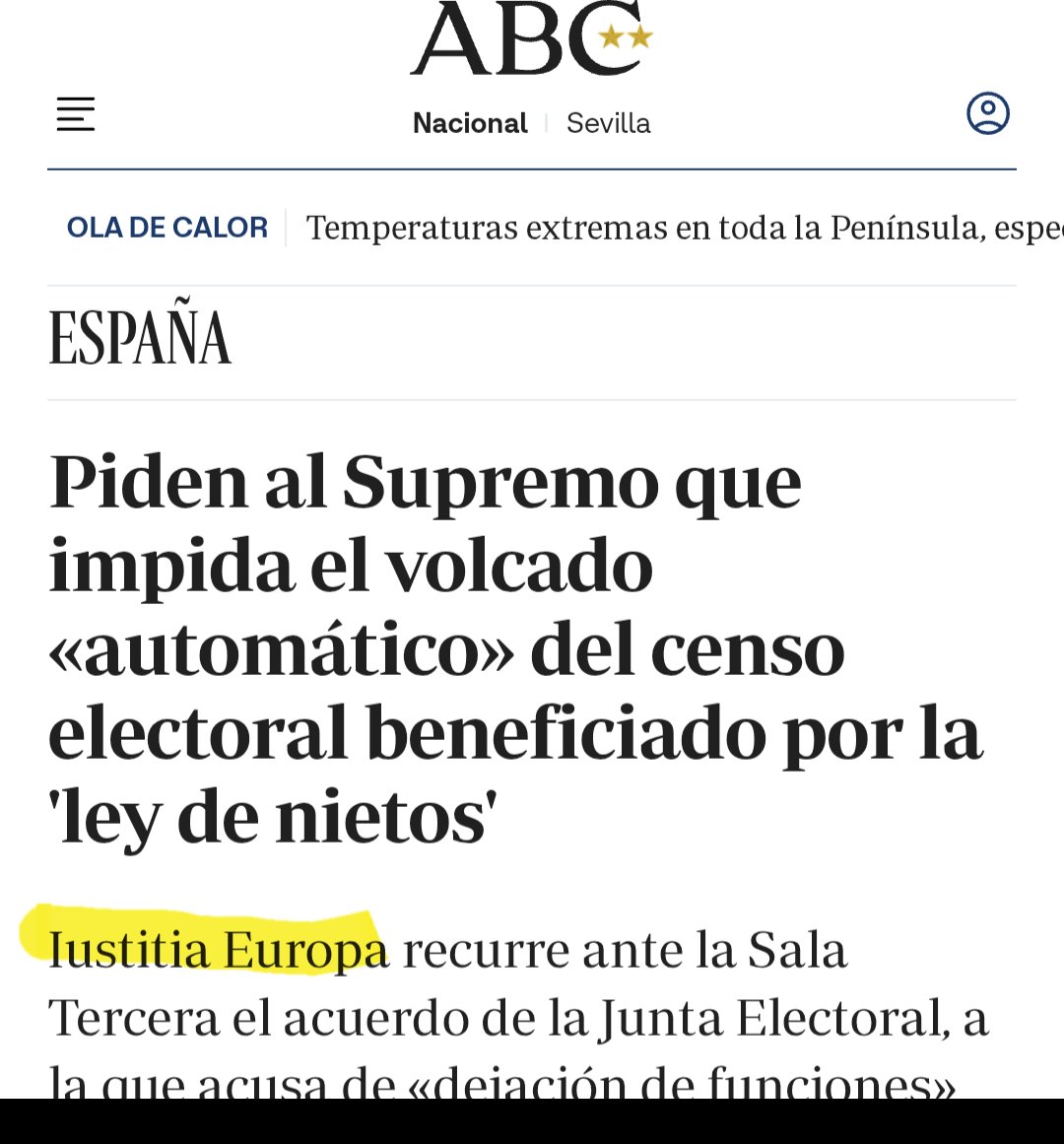 El Supremo admite a trámite el recurso para frenar las altas en el censo por la Ley de Nietos