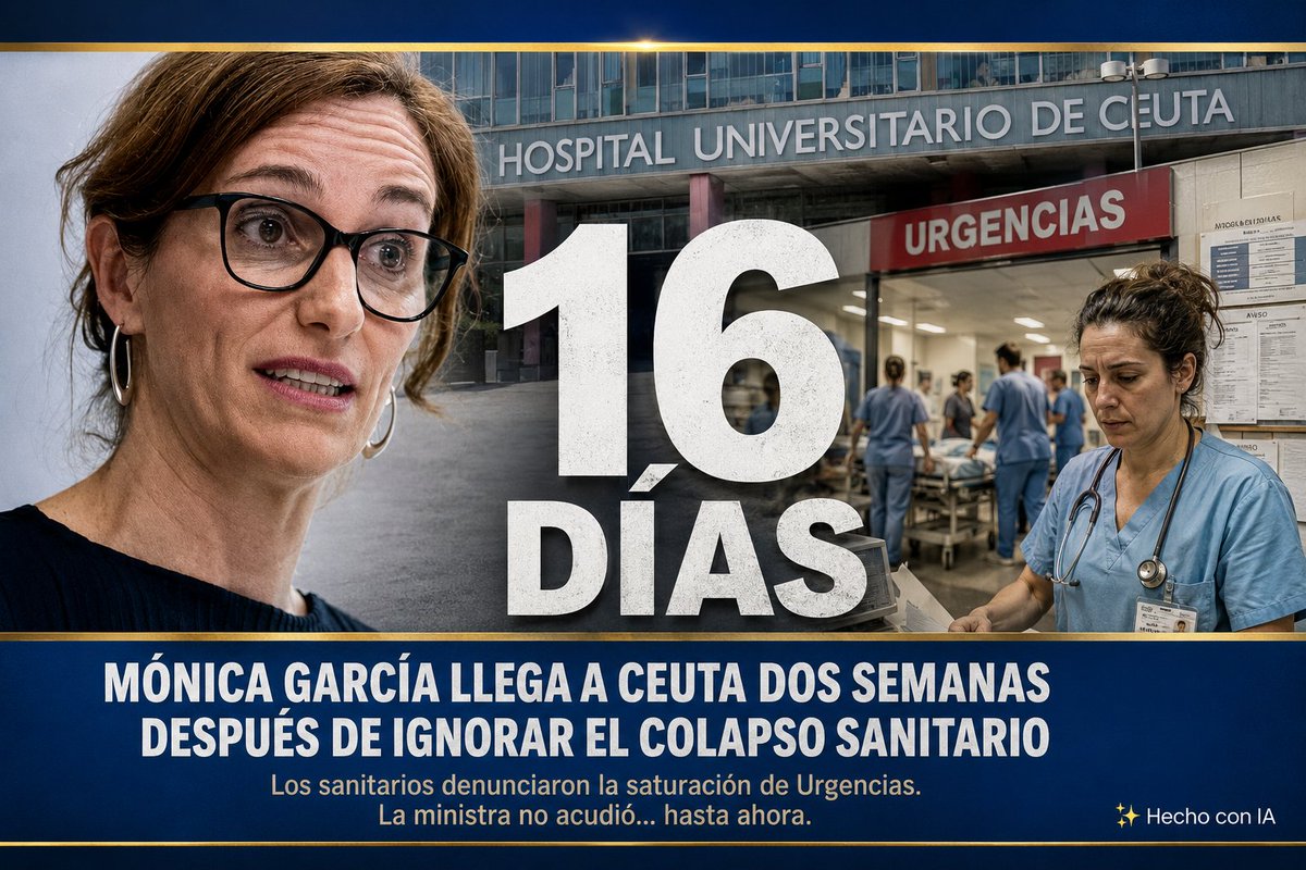 El PP exige la dimisión de Mónica García por el colapso sanitario en Ceuta