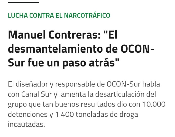 Moreno insiste: «desmantelar OCON-Sur fue un gran error» frente al narcotráfico
