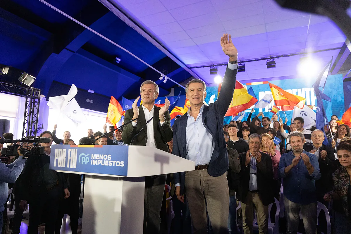 Feijóo llama a "derribar el muro de Sánchez" el 29-N y avisa de que los corruptos "pagarán por todo"