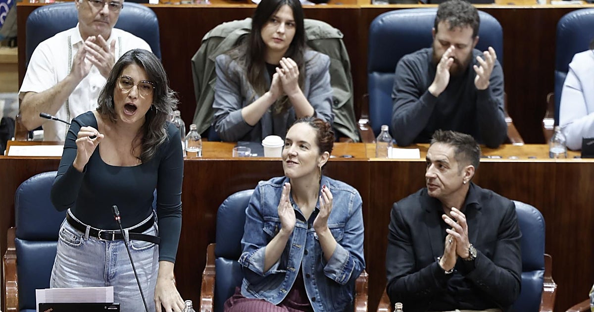 Más Madrid lleva al límite la tensión en la Asamblea con alusiones al fuego contra la sede de Ayuso